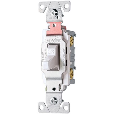 shop cooper wiring devices  amp white double pole light switch  lowescom