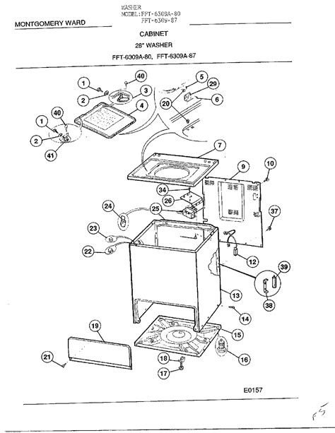 frigidaire washer parts diagram wiring diagram