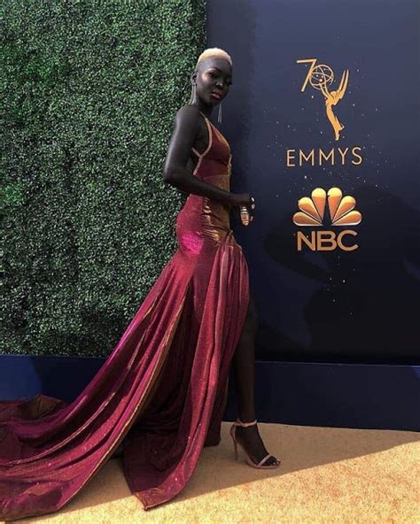 Dark Skinned Model Nyakim Gatwech Turns Heads At 2018 Emmys Dnb