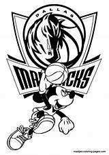 Mavericks Coloring Dallas Pages Nba Mickey Mouse Print Browser Window Basketball sketch template