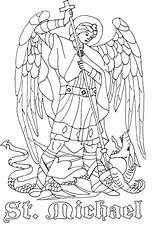 Coloring Michael St Catholic Pages Archangel Saints Clipart Color Saint Archangels Holy Kids Drawing Colouring Michel Angel Adult Crafts Colorare sketch template