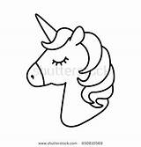 Unicorn Head Coloring Pages Cute Easy Drawing Baby Unicorns Color Vector Print Face Cake Template Draw Getcolorings Drawings Getdrawings Da sketch template
