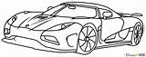 Koenigsegg Agera Draw Drawing Supercars Coloring Drawdoo Pages Cars Super Drawings Jesko Car Line обновлено August Pagani Gemera Sports Tutorials sketch template