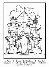 Coloring Magic Castle Color Kids Print Pages Children sketch template