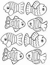Fish Coloring Kids Pages Printable sketch template