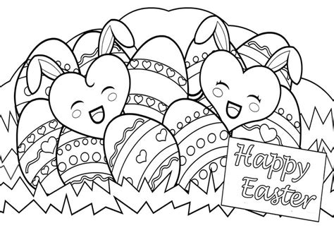 happy easter eggs coloring pages bunny coloring pages easter
