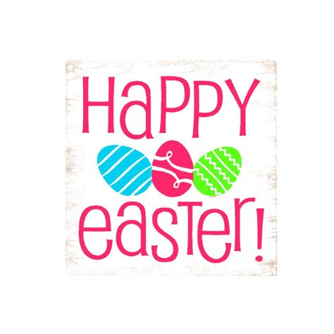 happy easter wood sign wall decor easter  fillintheblankspaces