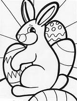 Easter Bunny Coloring Pages Rabbit Kids Pascua Template Conejos Eggs Templates Drawing Big Printable Colouring Conejo Bunnies Print Shape Book sketch template
