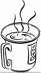 Coloring Hot Pages Drinks Drink Chocolate Milk Printable Tea Coffee Mug Drinking Soft Drawing Kids Color Water Jug Angeles Los sketch template