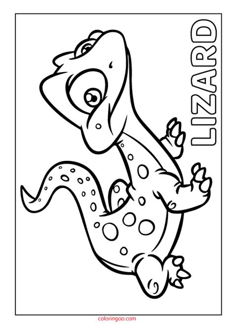 printable lizard coloring page   kids coloring pages kid
