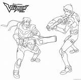 Voltron Coloring4free sketch template