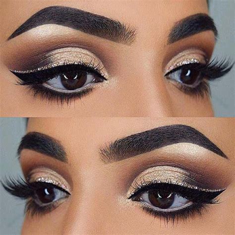 10 Gold Glitter Eye Makeup Looks That Will Grab Anyone S