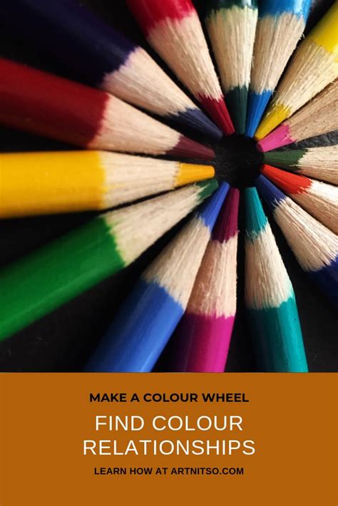complete  colour pencil colour wheel  find colour relationships
