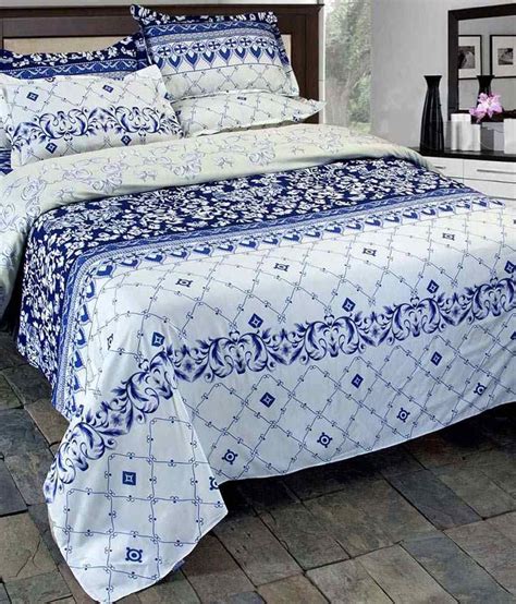 rose petal silver polyester embroidery double bed sheet buy rose