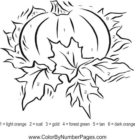 images  fall color  number printables  fall color