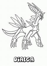 Pokemon Coloring Clipart Pages Library Dialga Palkia Legendary sketch template