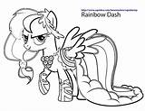 Pony Little Dash Rainbow Drawing Pages Getdrawings Coloring Printable sketch template