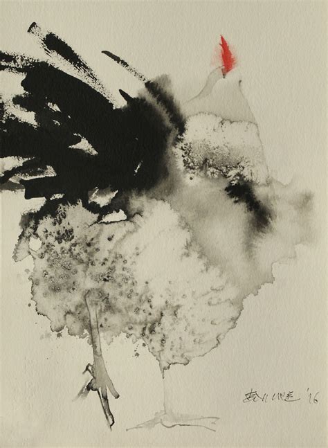 ink paintings  endre penovac   year  rooster bored panda
