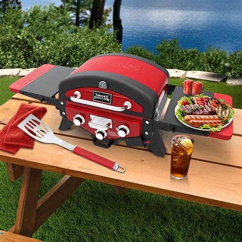 smoke hollow vtrds vector series  burner portable tabletop gas grill red ebay