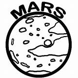 Mars Coloring Planet Pages Space Color Object Kids Bruno Silhouette Printable Getcolorings Getdrawings Luna Print Colorings sketch template