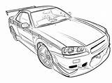 Gtr Coloring Pages Printable Nissan Gt Downloadable Skyline Educative Educativeprintable Sheets Kids Cars sketch template