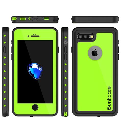 iphone   waterproof case punkcase light green studstar series