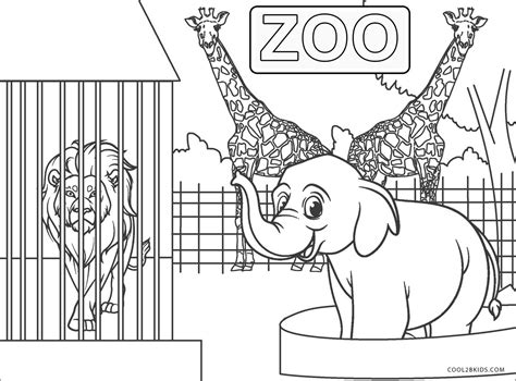 zoo printable coloring pages printable world holiday