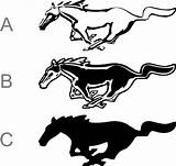 Horse Mustang Decals Ford Coloring Logo Wall Car Decal Cars Pages Tattoo Sticker Choose Board Etsy sketch template