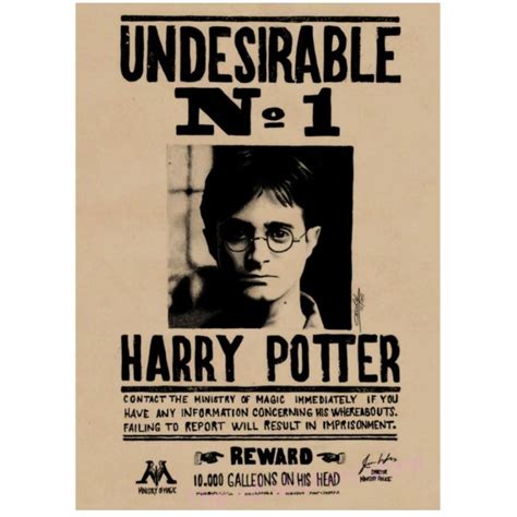harry potter wanted posters design craft handmade craft  carousell