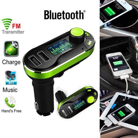 car mp player mhz mhz wireless bluetooth car kit mp player fm transmitter sd tf dual