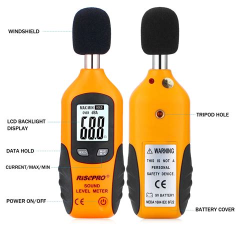 risepro decibel meter digital sound level meter   db audio