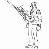 Sniper Fortress Spy Tf2 Scout sketch template