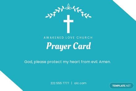 prayer card template   word google docs illustrator