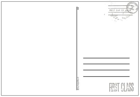 papiervorlage postkarte  class  postkarten journaling