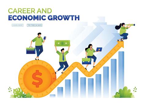 illustration  dollar  coin  economic growth career  increase