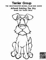 Dog Show Westminster Coloring Kennel Wire Fox Pages Club Squirrel Terrier Dogs Sky Painting Table Getdrawings Portuguese Water sketch template
