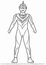 Ultraman Gaia Draw Mewarnai Sketsa Cosmos Geed Orb Raskrasil Jeffersonclan sketch template