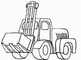 Digger Grue Camion Tracteur Coloringhome sketch template