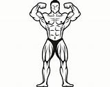 Bodybuilder Bodybuilding Pose Weightlifting Svg Hdclipartall Clipartmag Descripción sketch template