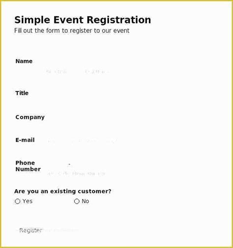 printable golf tournament registration form template printable word