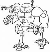 Robot Coloring Pages Printable Fighting Cute Characters Robots Color Drawing Drawings Getcolorings Getdrawings Sheets Print Kb Sketch sketch template