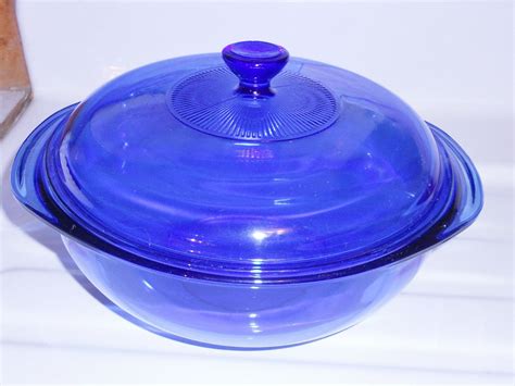 Pyrex Cobalt Blue Casserole 9 Cobalt Blue Glass Baking Dish Pyrex