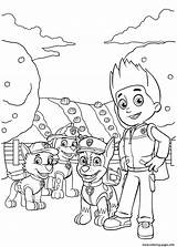 Ryder Chase Rocky Patrol Paw Coloring Pages Printable sketch template