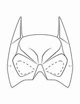 Mask Superhero Printable Batman Template Cutouts Printablee sketch template