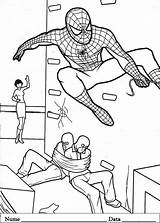 Spiderman Colorat Planse sketch template