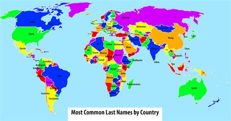 common  names  country vivid maps