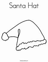 Hat Santa Coloring Elf Print Christmas Hats Outline Claus Happy Year Gingerbread Twistynoodle Kids Favorites Login Add Man Noodle sketch template