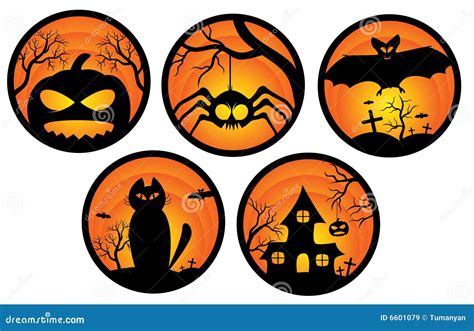 halloween stickers royalty  stock images image