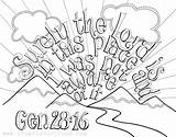 Genesis Scripture Verse Doodles sketch template