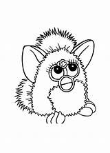 Furby Coloring Pages Drawing Cute Little Furbie Getcolorings Print Getdrawings Comments sketch template